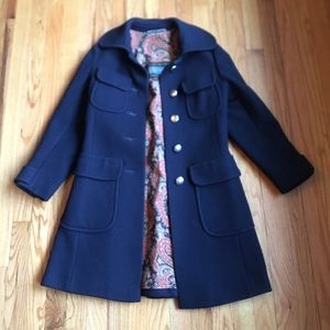 Lodenfrey Navy Wool Peacoat